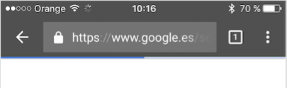 Ejemplo de animación barra de búsqueda Google