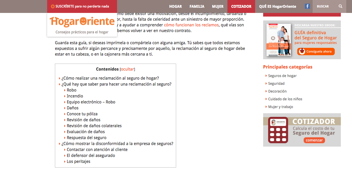 ejemplo cuadro de contenidos en un post wordpress