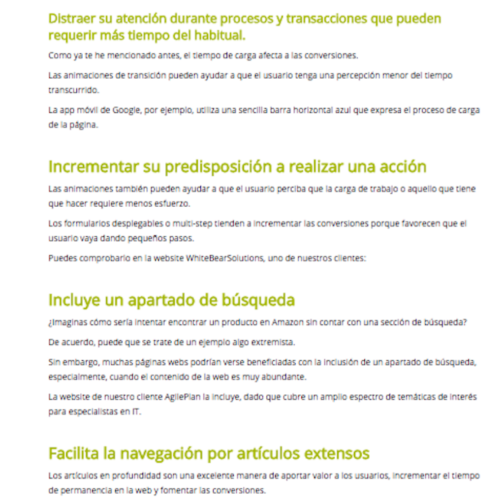 Post del blog maquetado sin imágenes