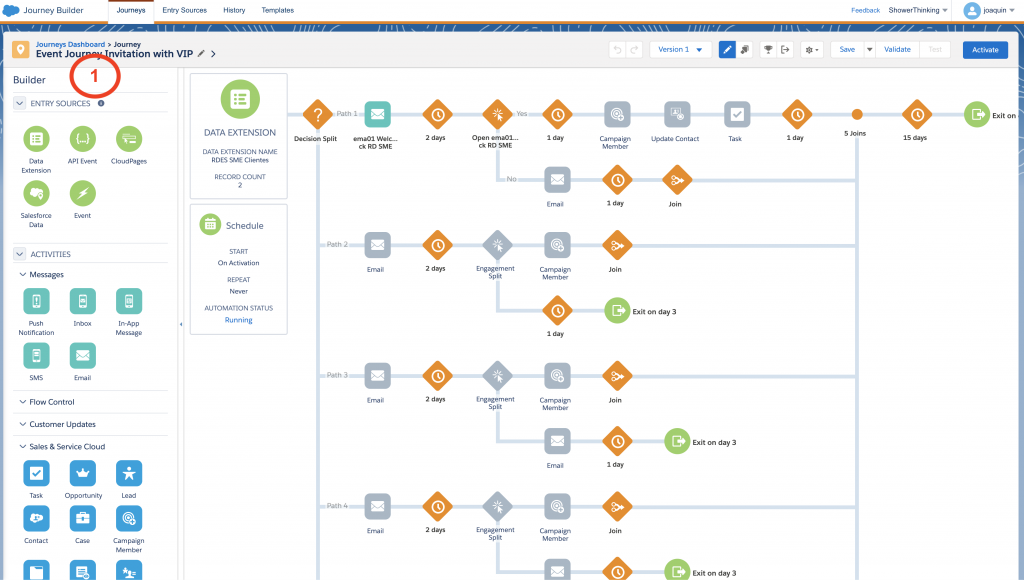 journey builder workflow 1