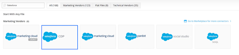 Cargar datos de Salesforce CDP en Datorama