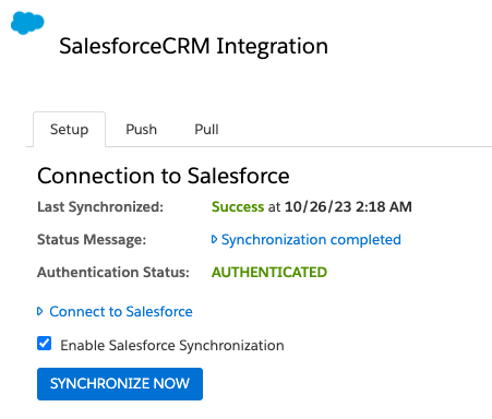 Salesforce CRM Integration